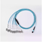 Fiber Optic Patch Cord Jumper Breakout Cable Factory supply MPO to LC 12F 24F cores OM3