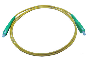 SM Duplex 2.0MM Optical Fiber Patch Cord , SC / APC to SC / UPC OFNR Cable