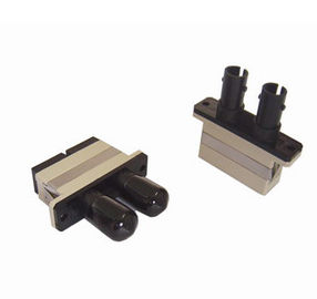 SC / PC ST / PC Duplex Fiber Optic Adapter For FTTH Network / LAN