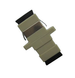 ISO RoHS Plastic Simplex  SC/PC Multimode Fiber Optic Adapter beige color
