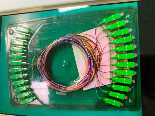 SC APC 9/125um OS2 Single Mode 0.9mm Fiber Optic Pigtail