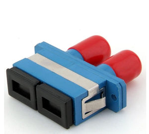 SC / PC ST / PC Duplex Fiber Optic Adapter For FTTH Network / LAN