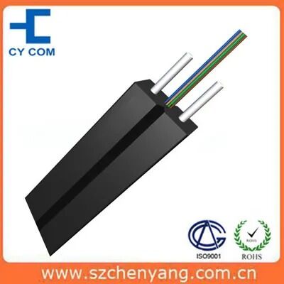 গুণমান 4 কোর স্ম ইনডোর FTTH অপটিক্যাল ফাইবার ড্রপ কেবল Lszh শীথ কারখানা